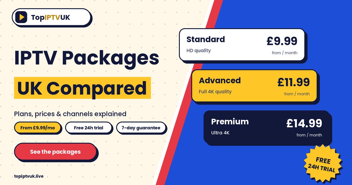 IPTV packages UK compared: plans, prices and channels