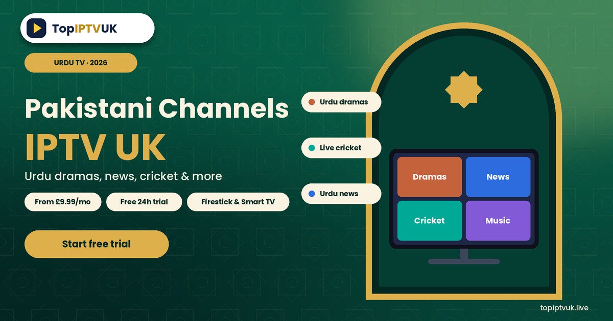 Pakistani channels IPTV UK Urdu TV guide