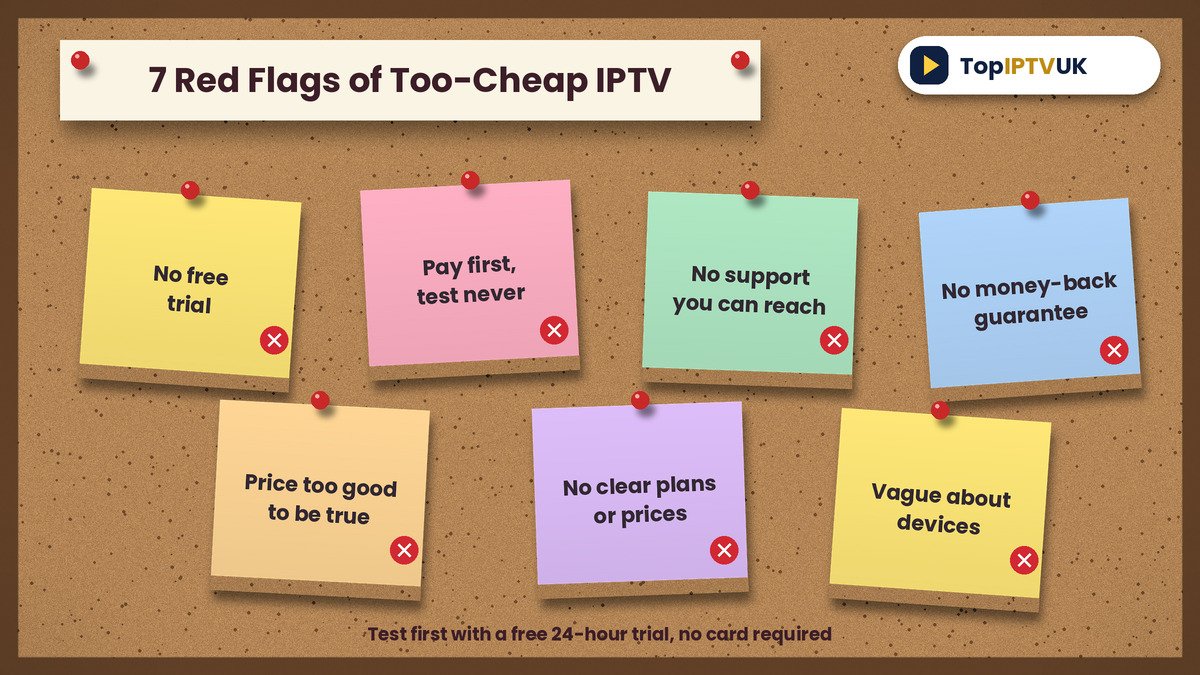 7 red flags of a too-cheap IPTV subscription